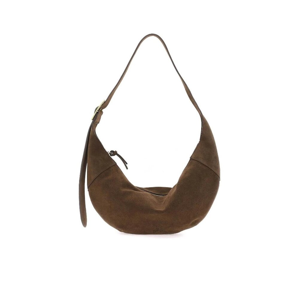 CLOSED Brown Suede Hobo Bag